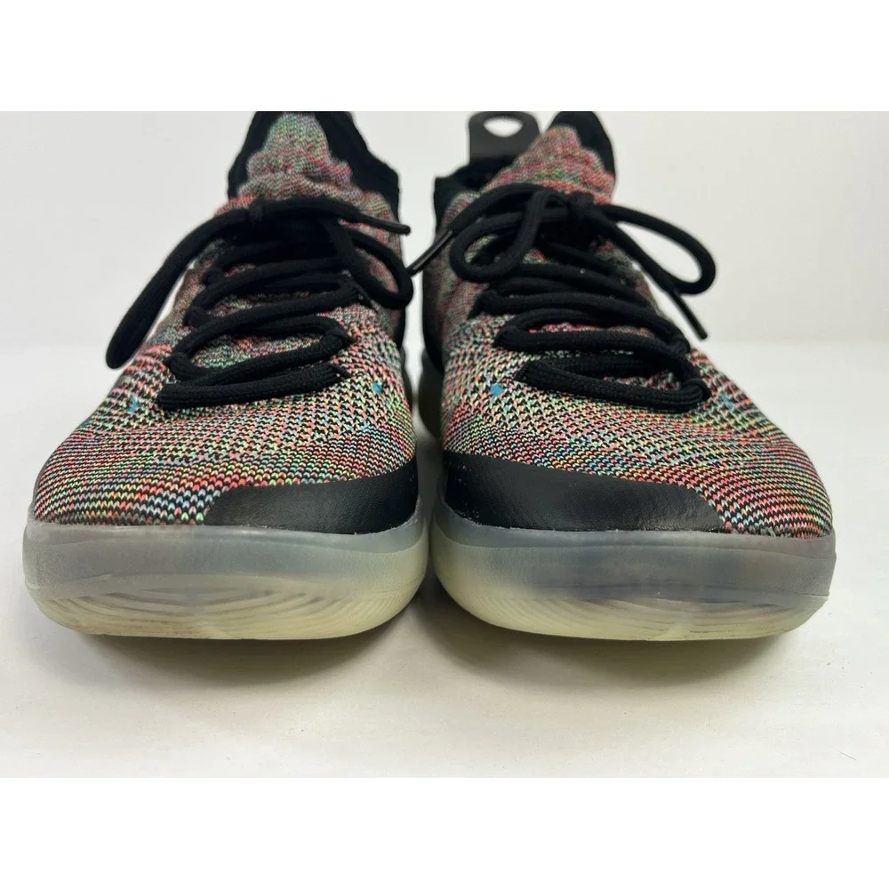Nike KD 11 Size 8.5 Men Flyknit Fruity Pebble AO2604-001 Low Top Shoes Sneakers